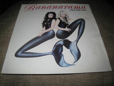 BANANARAMA MORE MORE MORE USED 1993 PROMOTIONAL STICKERED 7" UK VINYL SINGLE.
