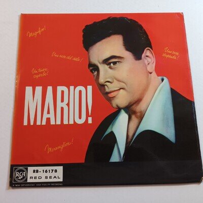 Mario Lanza / Mario! 1959 VINYL LP / 50's POP EASY/ EX CONDITION / FAST POST