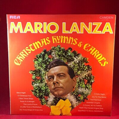 MARIO LANZA Christmas Hymns & Carols 1969 UK VINYL LP The First Noel tree O ~