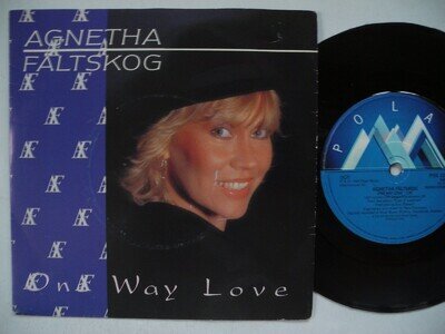 AGNETHA FÄLTSKOG One Way Love / Turn The World 45 7" single 1985 Sweden Polar EX