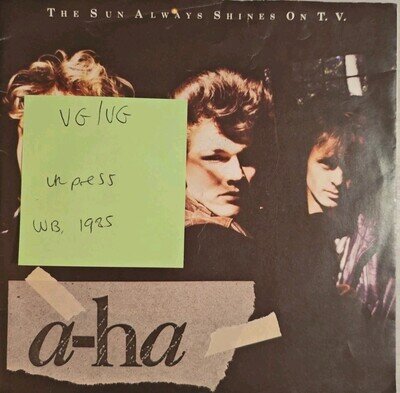 a-ha The Sun Always Shines On T.V. Vinyl Record VG/VG W8846T 1985