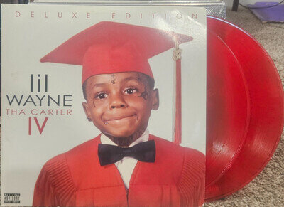 Lil Wayne Tha Carter 4 2XLP on red vinyl 12"