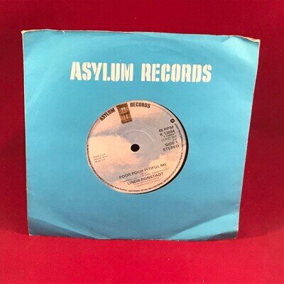 LINDA RONSTADT Poor Poor Pitiful Me 1977 UK 7" Vinyl Single original 45 record