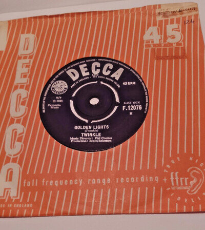 Twinkle "Golden Lights" 7” Vinyl1965 Decca F.12076