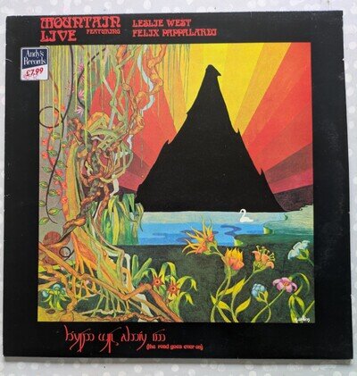 MOUNTAIN LIVE FEATURING LESLIE WEST THE ROAD GOES EVER ON VINYL LP Reissue