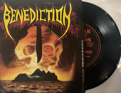 Benediction / Pungent Stench - Split 7" Single 1990 Nuclear Blast NB 031 VG+ *DE
