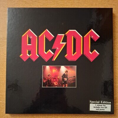 AC/DC 3 Record Set with 7" EP & Poster (Play Tested) (German)