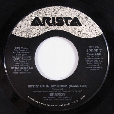 R&B Hip Hop 45 BRANDY/PATTI LABELLE Sittin' Up In.../My Love... ATLANTIC HEAR d