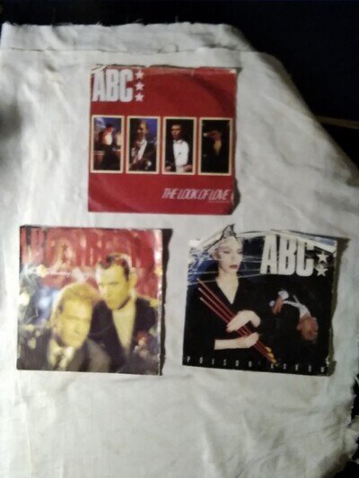 ABC 3 X7 INCH VINYL SINGLES NEUTRON 1980s PICTURE SLEEVES ALL LISTED