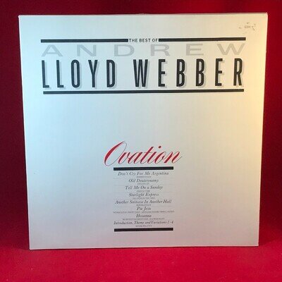 ANDREW LLOYD WEBBER Ovation 1985 UK Vinyl LP Barbara Dickson best of Musical