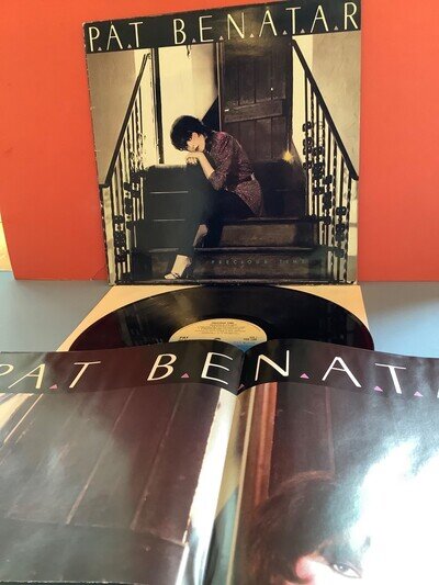 PAT BENATAR -PRECIOUS TIME CHR 1346 Chrysalis LP 1981 with poster