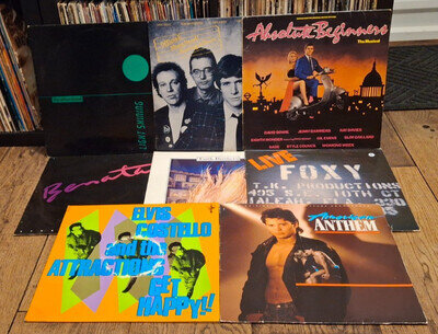 Job Lot - 80s - 8 x LPs - Elvis Costello, Faith Brothers, Pat Benatar, Foxy