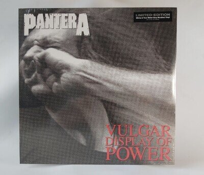 Pantera - Vulgar Display Of Power Limited White & Gray Vinyl Brand New, Sealed