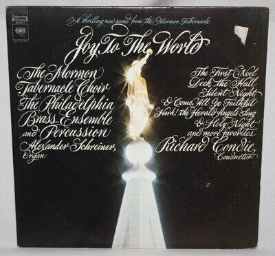 Vintage 33RPM 12" Christmas Record: Joy To The World, Mormon Tabernacle Choir