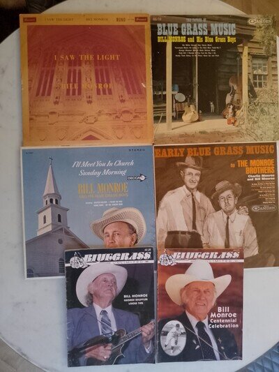Bill Monroe - 4x LP + 2 Magazines Job Lot