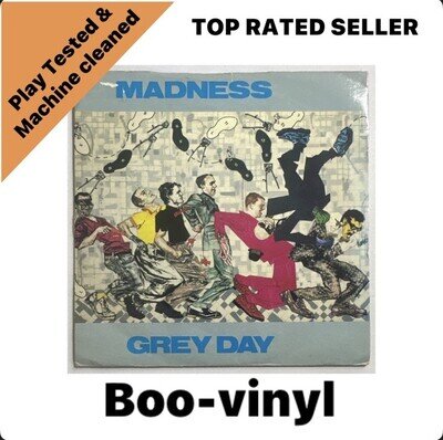Madness Grey Day 7" vinyl UK Stiff 1981 pic sleeve BUY112 EX / VG+