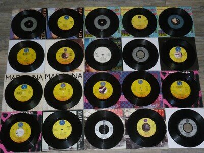 60 x MADONNA 7" SINGLES - MADONNA RECORD LOT - VARIOUS LABEL VARIATIONS