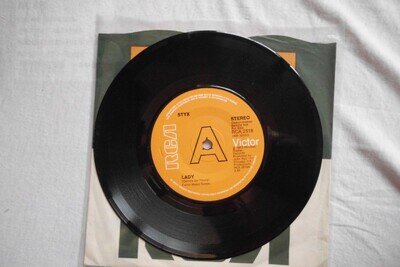STYX LADY RCA VICTOR RECORDS RARE UK 7" PROMO/NOT FOR RESALE VINYL SINGLE RECORD