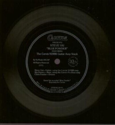 Steve Vai/Michael Hedges Blue Powder/Because It's There 5" vinyl USA