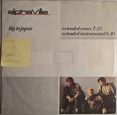 Alphaville Big In Japan Vinyl Record VG/VG X9505 T 1984