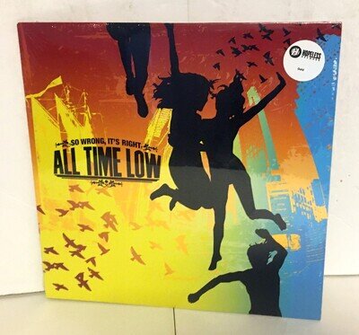 ALL TIME LOW so wrong, it's right Lp GOLD COLORED Vinyl Record , SEALED / NEW