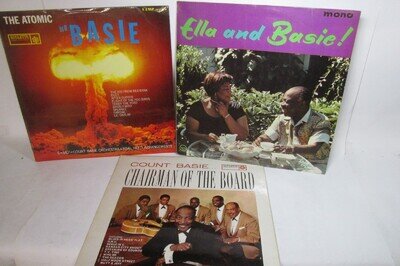 Count Basie x 3 Vinyl 12" LP Record Album set, job lot, music.