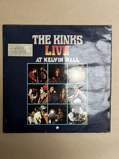 Live at Kelvin Hall | The Kinks | Vinyl Record 12” LP 1968 First Press NPL 18191