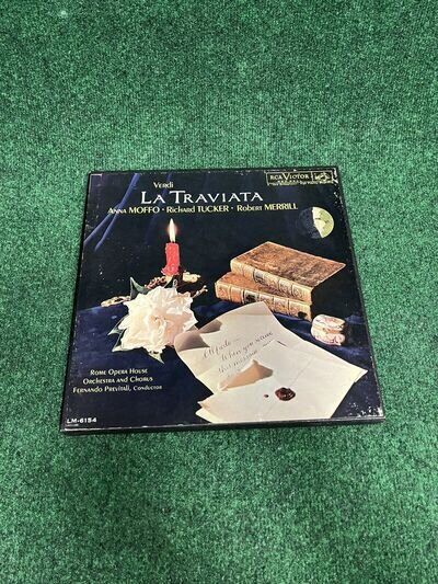 FERNANDO PREVITALI: Verdi La Traviata (Vinyl LP Record) Anna Moffo