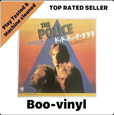 The Police ~ De Do Do Do , De Da Da Da Rare 7” Japanese Vinyl Issue NM / EX