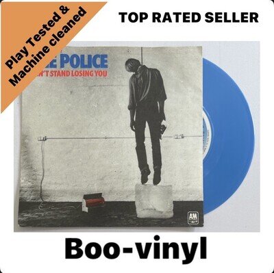 The Police - Can't Stand Losing You - 7" Light Blue Coloured Vinyl EX / EX