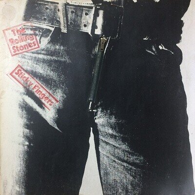 THE ROLLING STONES Sticky Fingers Vinyl LP Rolling Stones 1971 1st Zip Sleeve