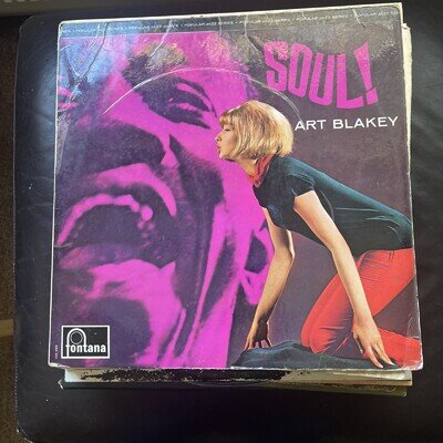 ART BLAKEY SOUL UK FONTANA FJL111 VG++ 1965 ( Label Says Recorded 1959 ) JAZZ