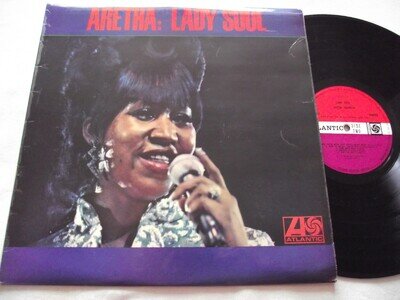 ARETHA FRANKLIN ~ LADY SOUL ** 1968 UK Plum/Red ATLANTIC LP