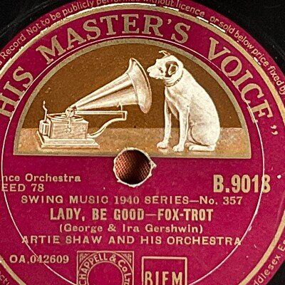 Artie Shaw and HIS Orchestra, Lady, BE Good-Fox-Trot/I Surrendert Dear-Fox-Trot