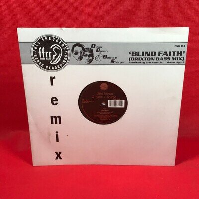 DIANA BROWN & BARRIE K SHARPE Blind Faith 1989 UK 3-track 12" vinyl single FFRR