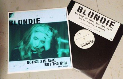 BLONDIE NOTHING IS REAL UK MAXI 12" PROMO VINYL + CUSTOM PIC SLEEVE