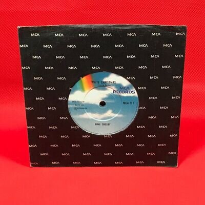 BING CROSBY White Christmas 7" vinyl single 45 xmas God Rest Ye Merry Gentlemen
