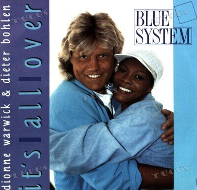 Dionne Warwick & Blue System - It's All Over 7" (VG+) '*