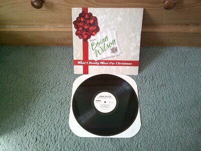 BRIAN WILSON WHAT I REALLY WANT FOR CHRISTMAS WHITE LABEL ARISTA (USA) STEREO LP