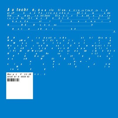 Autechre : Quaristice VINYL 12" Album 2 discs (2025) ***NEW*** Amazing Value