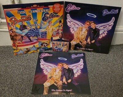 Elton John Brandi Carlile Who Believes In Angels 2x LP & Cassette W/SIGNED Print