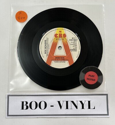 PROMO - Miss Sun Boz Scaggs 7" vinyl single record UK CBS9424 CBS 1981 VG+