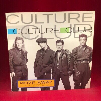 CULTURE CLUB Move Away 1986 UK 12" Vinyl single Boy George Extended Version E