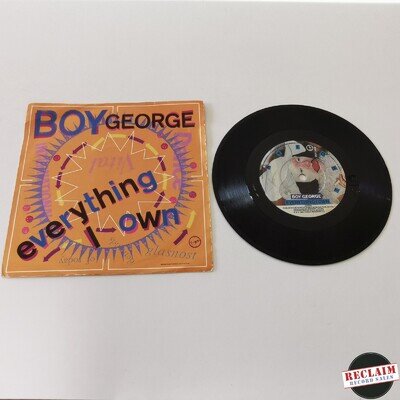 boy george - everything i own 7" vinyl record VG