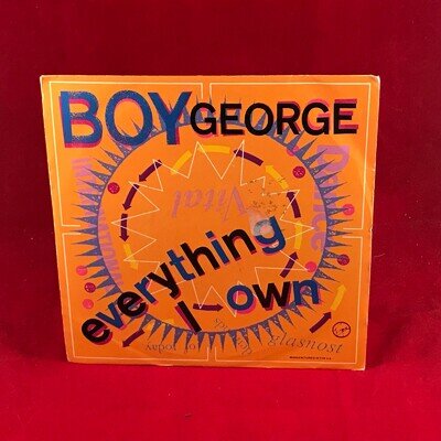 BOY GEORGE Everything I Own 1987 UK 7" Vinyl single virgin record 45 A