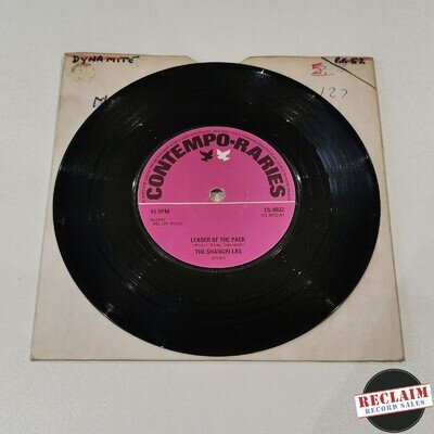 the shangri las - leader of the pack 7" vinyl record VG