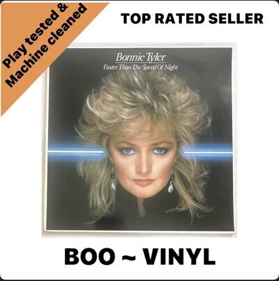 Bonnie Tyler Faster Than the Speed of Night 12" LP Vinyl EX / EX