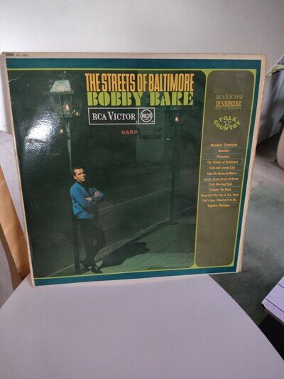 Streets Of Baltimotre Bobby Bare Rca Victor Vinyl 12" 1966 RD 7862 LP Rare