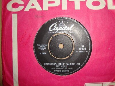 BOBBIE GENTRY, RAINDROPS KEEP FALLING, CAPITOL RECORDS 1969 MINT UNPLAYED