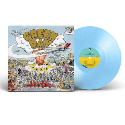 SEALED Green Day - Dookie - baby blue vinyl LP record, 30th Anniversary edition